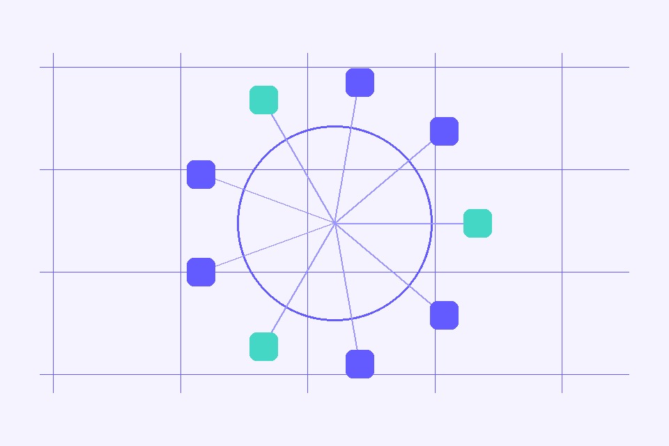 Abstract data illustration for Designing calm AI operations